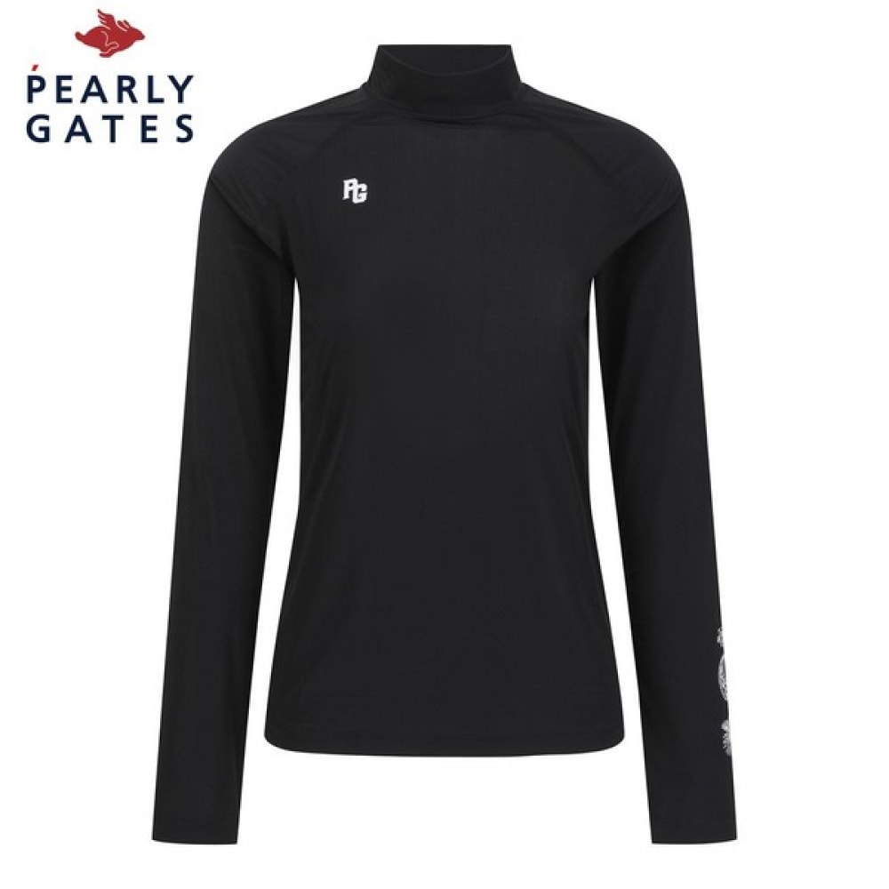 PEARLYGATES モックネック ロングTシャツ レディス