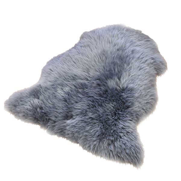 ムートンラグ 約55x80cm 1匹サイズ グレー