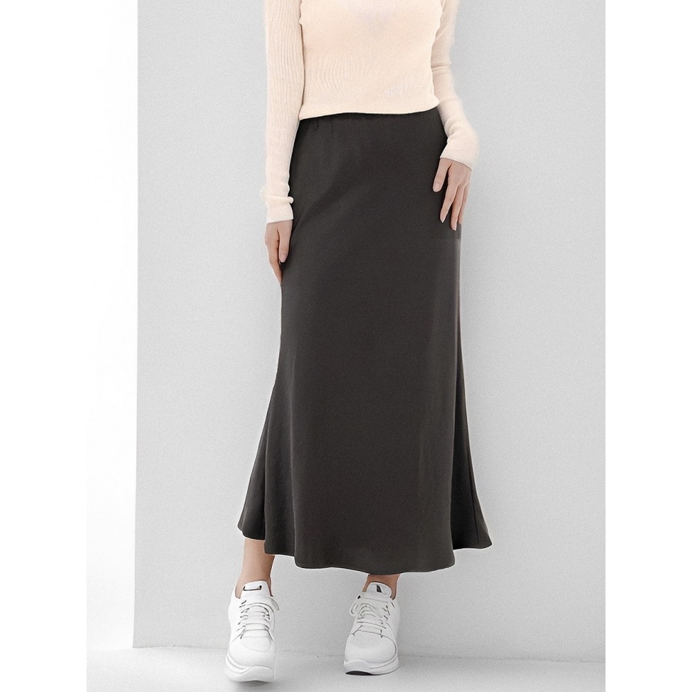 ACUD サテンフレアスカート 2 カラー