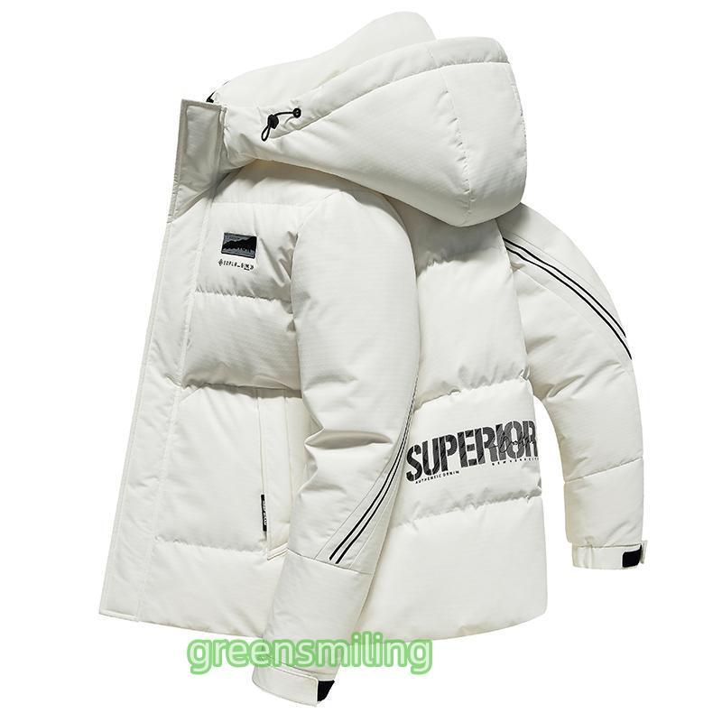 ダウンジャケット メンズ 白 おしゃれ 防寒着 メンズ ダウン アウター メンズ コート メンズ アウター 冬 暖かい ブランド