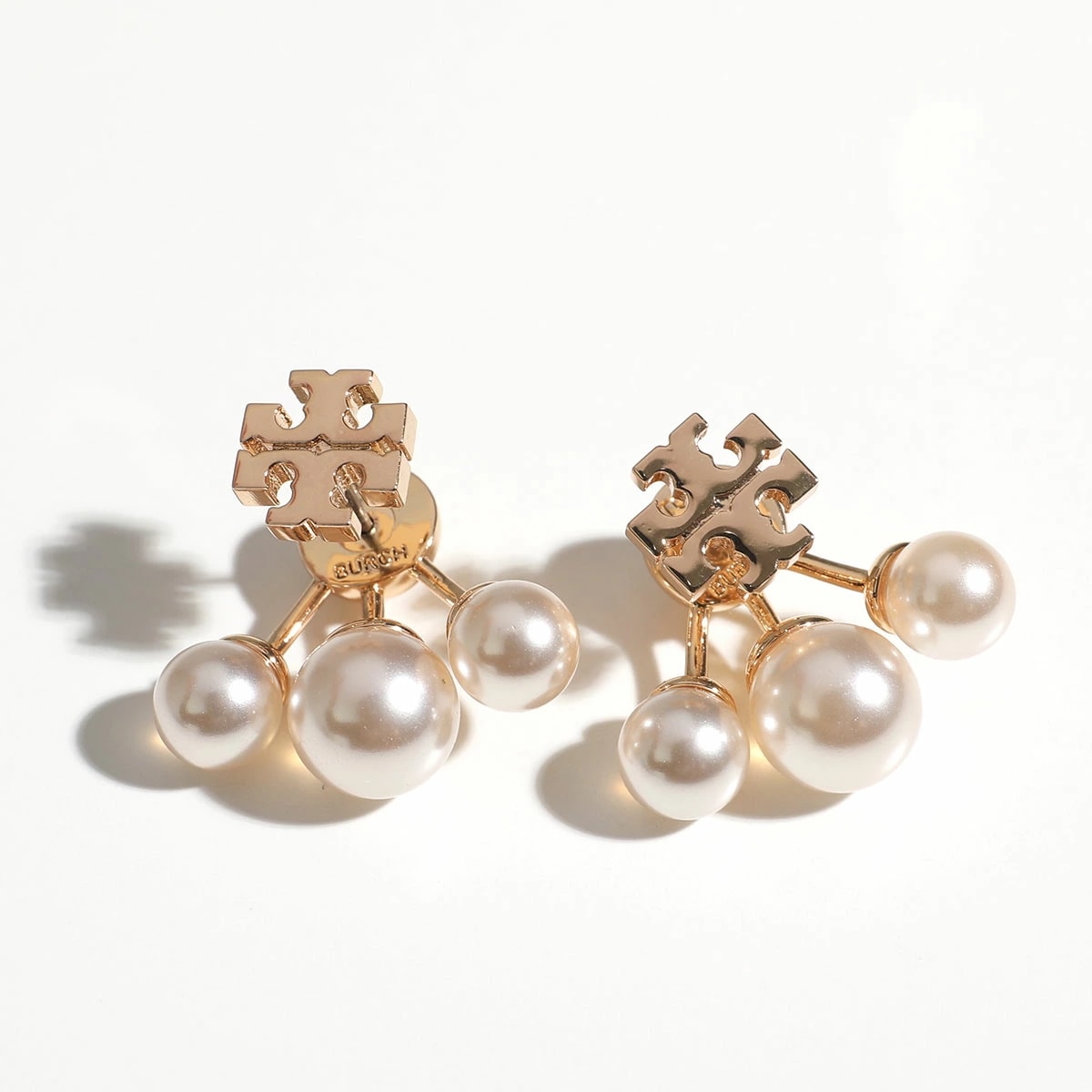 TORY BURCH トリーバーチ ピアス Kira Pearl Front-Back キラ パール フロントバック 153672 レディース ダブルT 700/TORY-GOLD/CREAM