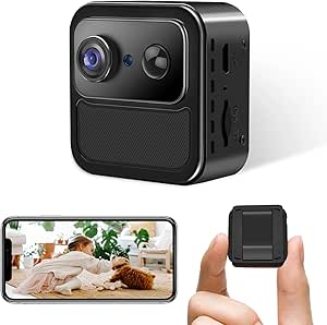 小型カメラ 4Kリアルタイム監視 スマホで見れる リアルタイム遠隔 防犯カメラ 暗視カメラ 室内 無線 ワイヤレス 工事不要 電池式防犯カメラ 小型防犯カメラ 超小型カメラ 赤ちゃん 年寄り介護 留守