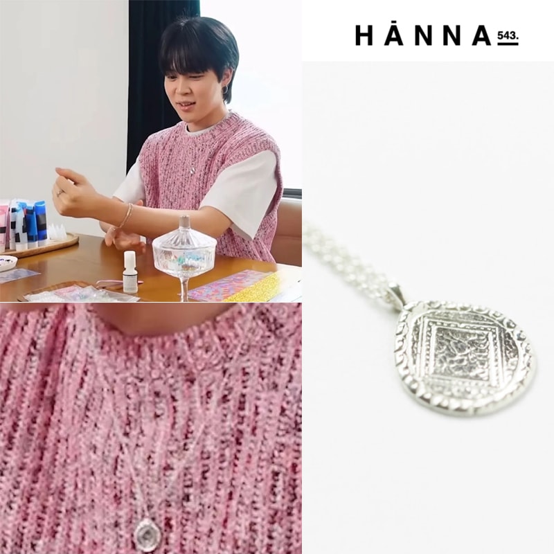 btsジミン着用 N222S シルバーチェーンネックレス jimin