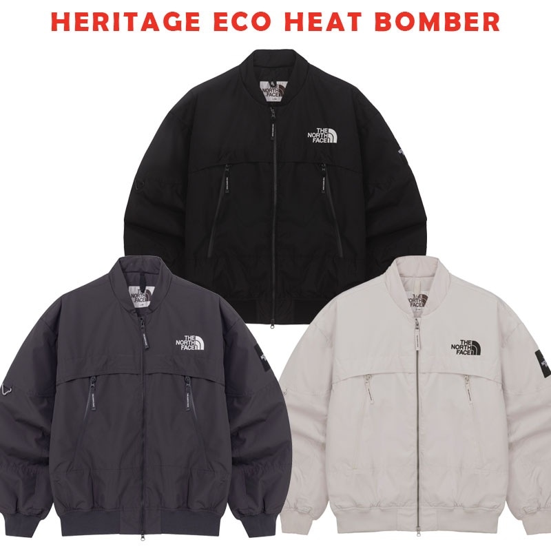 韓国正規品保証 関税負担なし NJ3NQ54J HERITAGE ECO HEAT BOMBER デイリー 基本 着装 男子 女子 人気 韓国 ファッション 男女共用 アウトドア