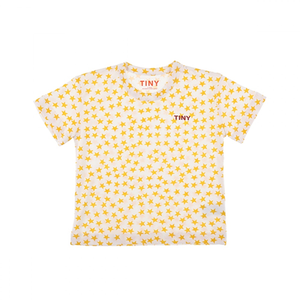 タイニーコットン AW24-014 104 (スターティーオフホワイト) スタースターキッズ半袖Tシャツ