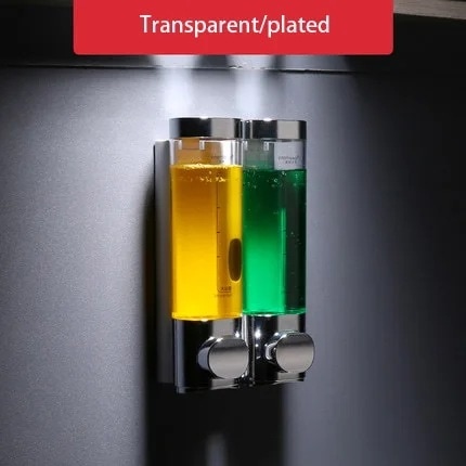 ! シャンプーディスペンサーウォールソープディスペンサーディスペンサークローム仕上げスクエア液体石鹸ボトル浴室付属品 S14 5,239円