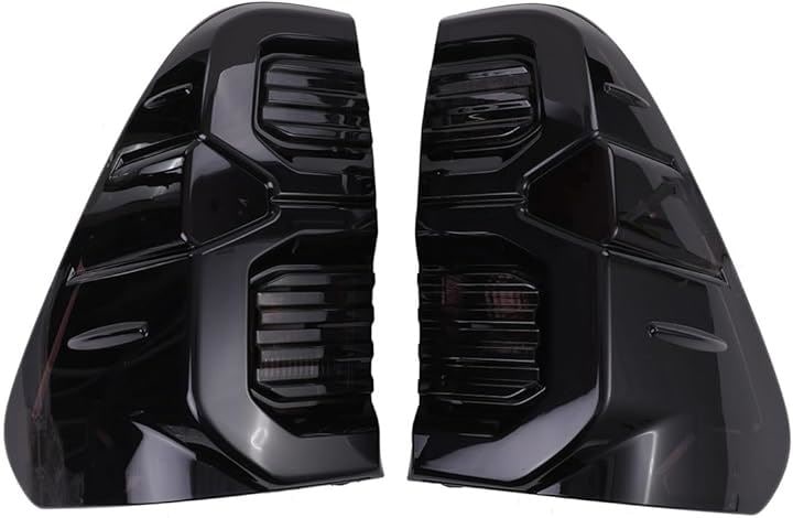 トヨタ 用 LED ファイバー テールランプ ライト 左右セット フルLED ハイラックス レボ GUN125 HILUX REVO 純正タイプ 社外品 カスタムパーツ(スモーク)