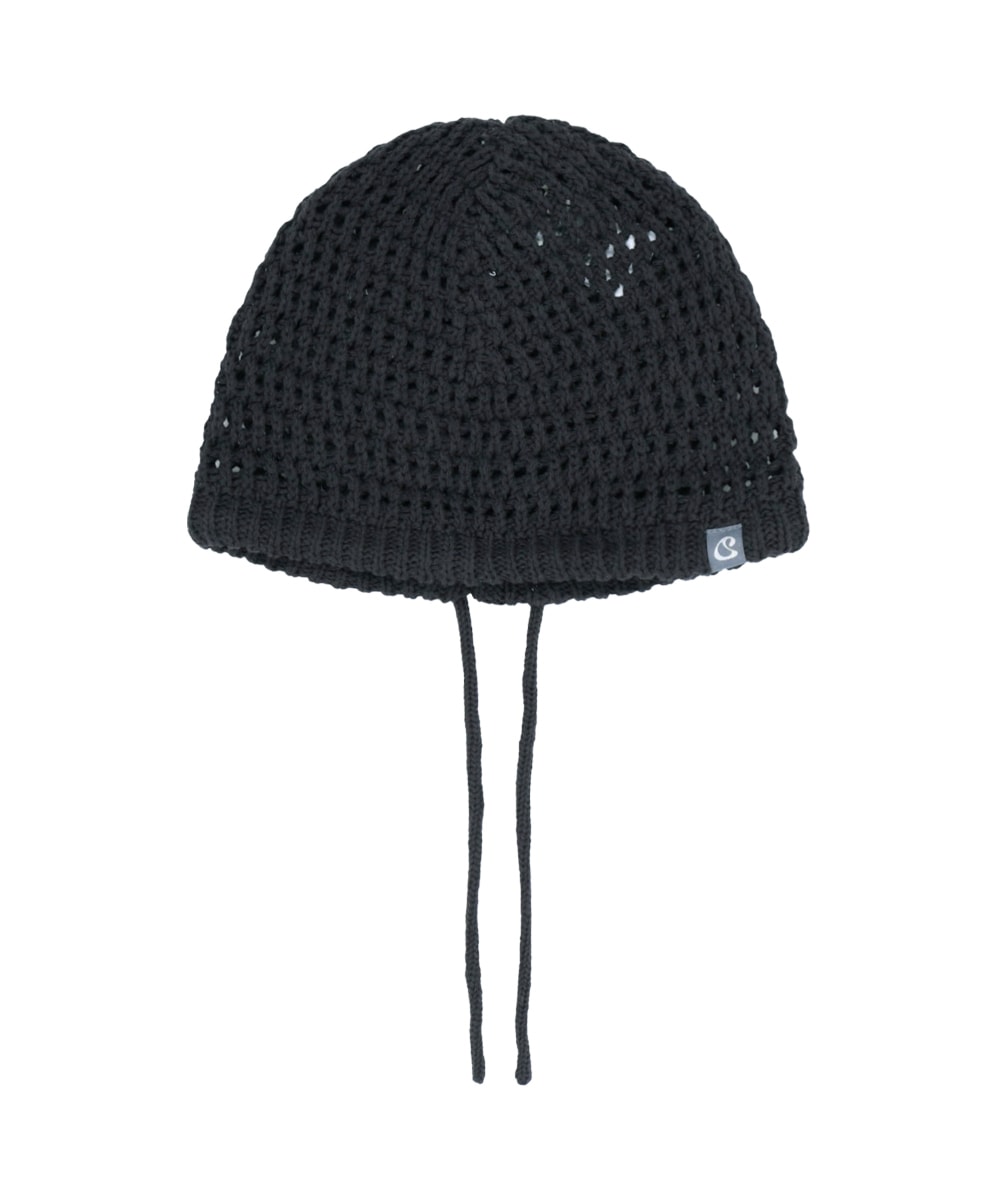 【COYSEIO】26SS STRING NET BEANIE : CHARCOAL