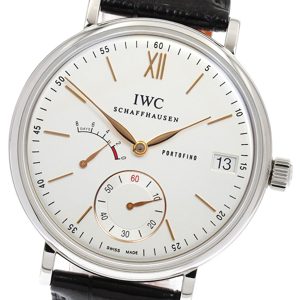 IWC IWC SCHAFFHAUSEN IW510103 ポートフィノ ハンドワインド 8デイズ パワーリザーブ 手巻き メンズ 良品 _899302【中古】