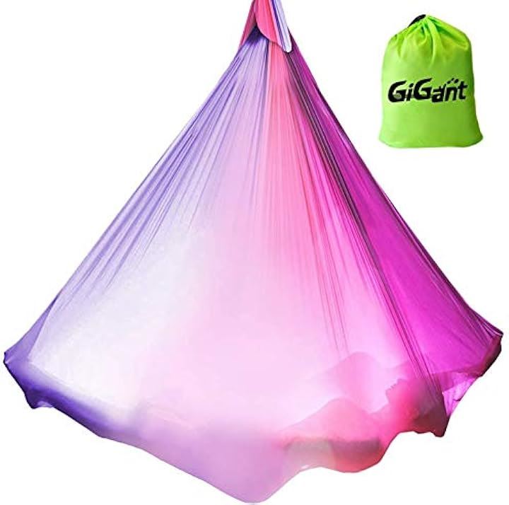 エアリアルヨガ 専用 5ｍx2.8ｍ ハンモック 単体 空中ヨガ 反重力 エクササイズ エアロ( ピンクパンサー)