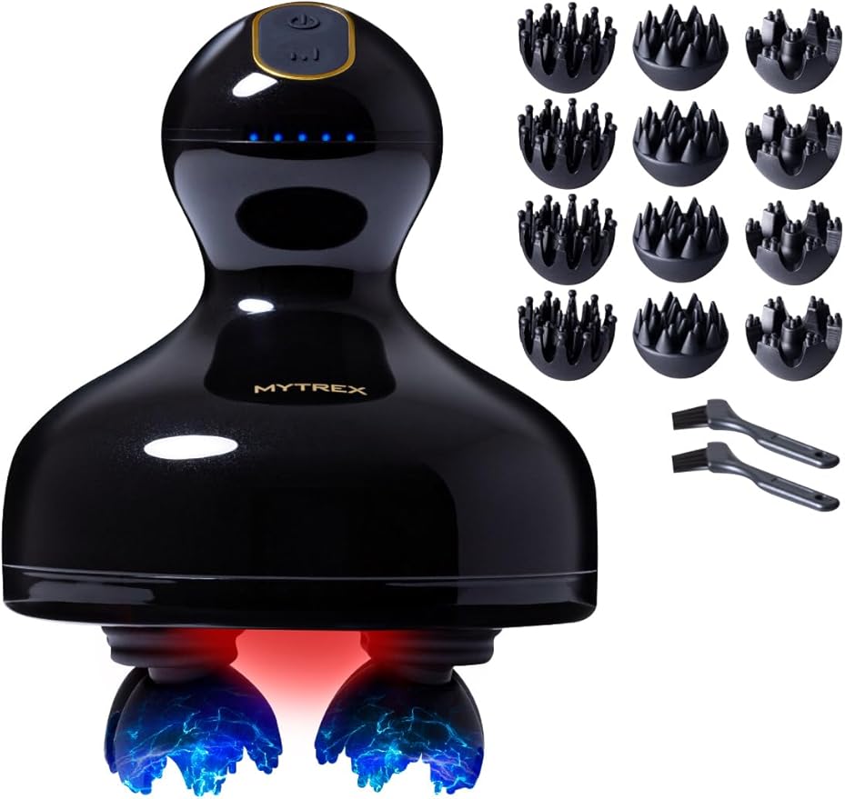 マイトレックス EMS HEAD SPA PRO ヘッドスパ 電動頭皮ブラシ 頭皮エステ フェイスケア 頭皮洗浄 電気針 美容家電 防水 コードレス ギフト プレゼント イーエムエスヘッドスパプロ M