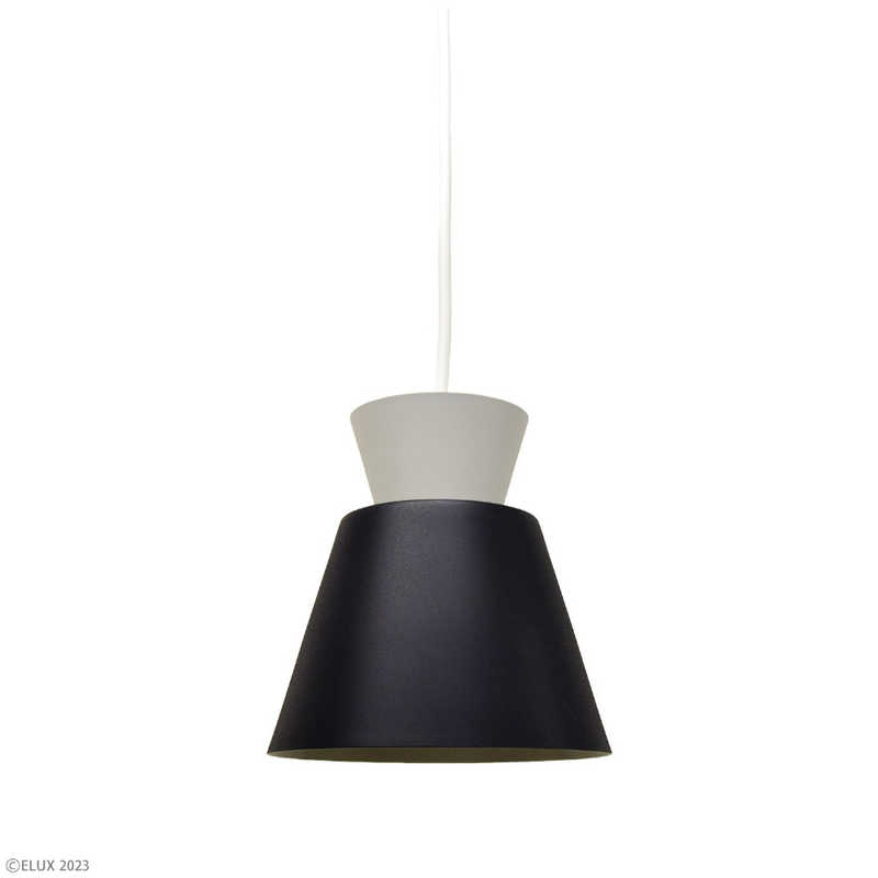 エルックス　BONISボニス 1灯ペンダントライト(ブラック×グレー)　LC11014-BK