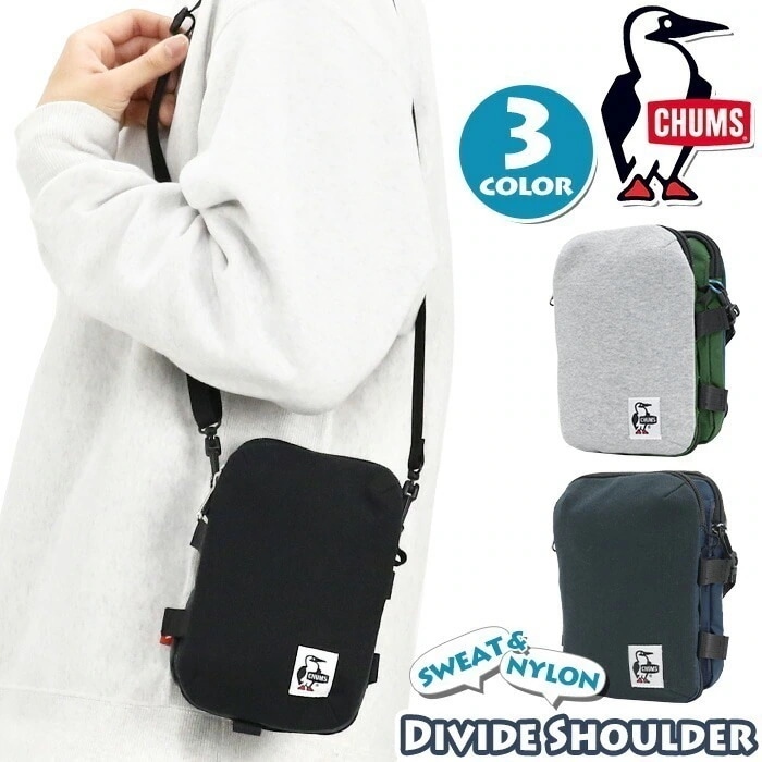 ショルダーバッグ ショルダー バッグ ポーチ ミニバッグ ミニ ミニポーチ 二層式 バッグ Divide Shoulder Sweat Nylon CH60-3733