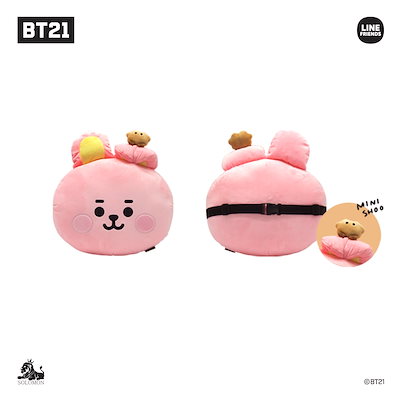 Qoo10] BT21 ソロモン商事 シートクッション ぬいぐる