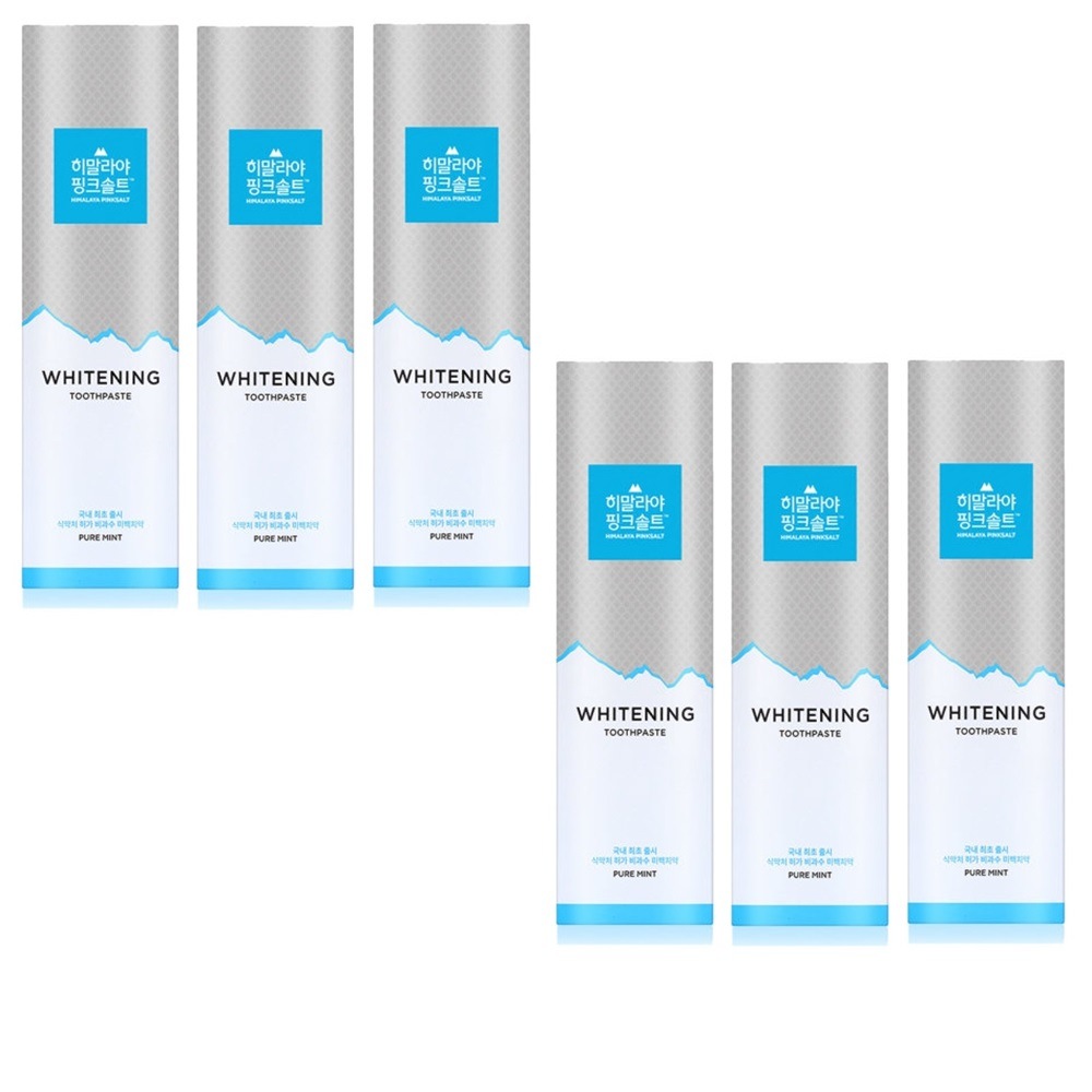 ヒマラヤピンクソルト ホワイトニング歯磨き粉 100gx6 ピュアミント 新概念 BIHAKU