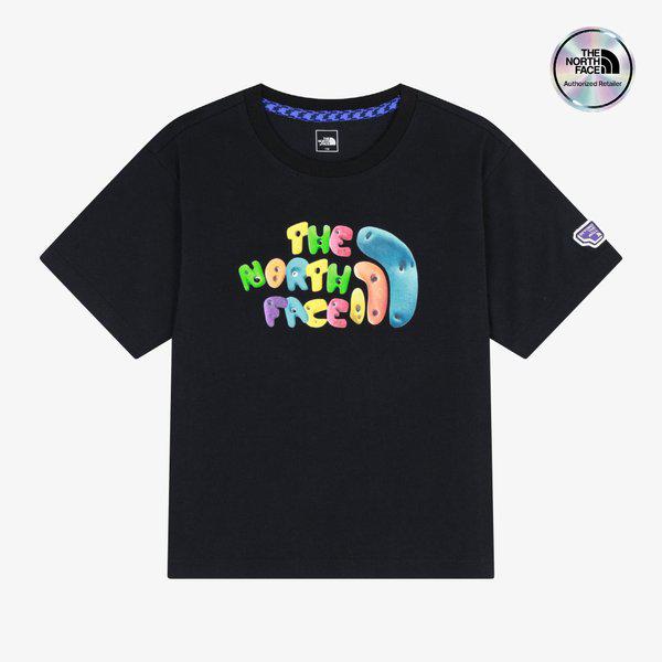 [キッズ公式] NT7US17T キッズカラーパス半袖Tシャツ BLACK