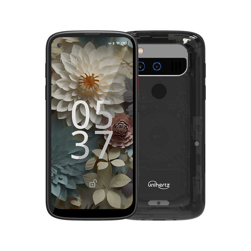 UNIHERTZ　SIMフリースマートフォン Jelly Max 5.0インチ メモリ/ストレージ：12GB/256GB ブラック　JELLY-MAX