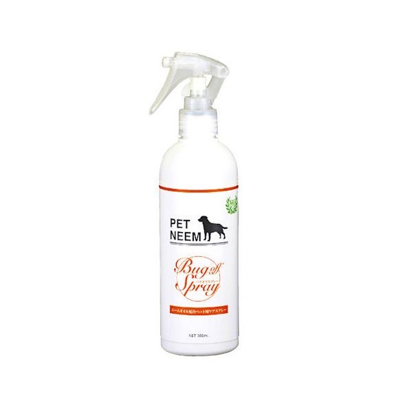 環健 ペットニーム バグオフスプレー 300ml【3個セット】虫よけ ダニよけ 防虫 抗菌 犬 猫 ケア 天然成分100％ ノミ マダニ 蚊 散歩 ペット用品 グッズ