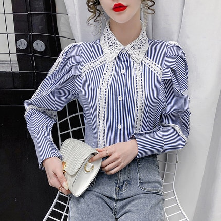 レースシャツ トップス シャツ ブラウス 袖あり 長袖 襟付き レース 前開き 綿 ツーピース かわいい 大人可愛い きれいめ シンプル カジュアル 大人 上品 おしゃれ お洒落 大人可愛い 大人女子