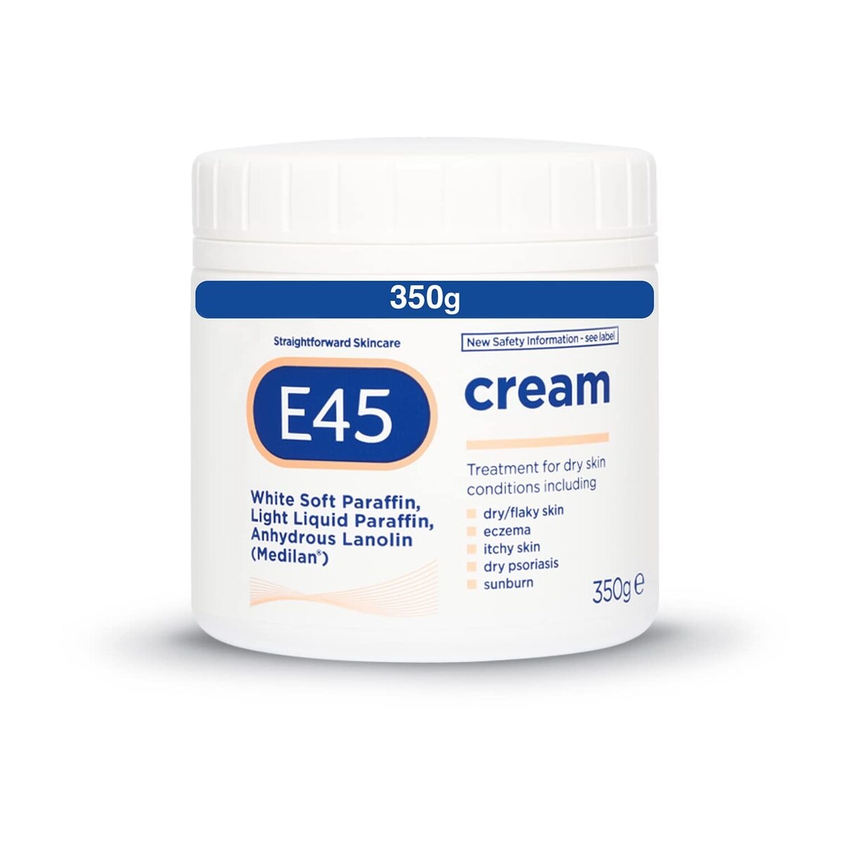 【エクスプレス便】E45 ボディークリーム E45 Dermatological Cream Treatment for Dry Skin Conditions (350g)