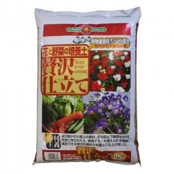 SUNBELLEX 花と野菜の培養土 贅沢仕立て 25L×6袋