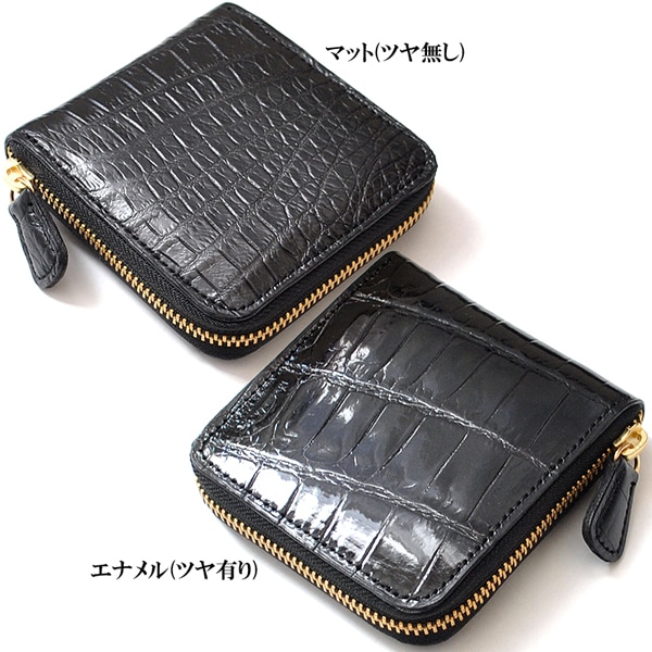 【新規OPEN】【期間限定セール】【激安】【新品未使用】最高級本クロコダイル革　国内生産　JRA認定品　ビルフォードラウンドウォレット　CRSW　2色(マット)（エナメル）