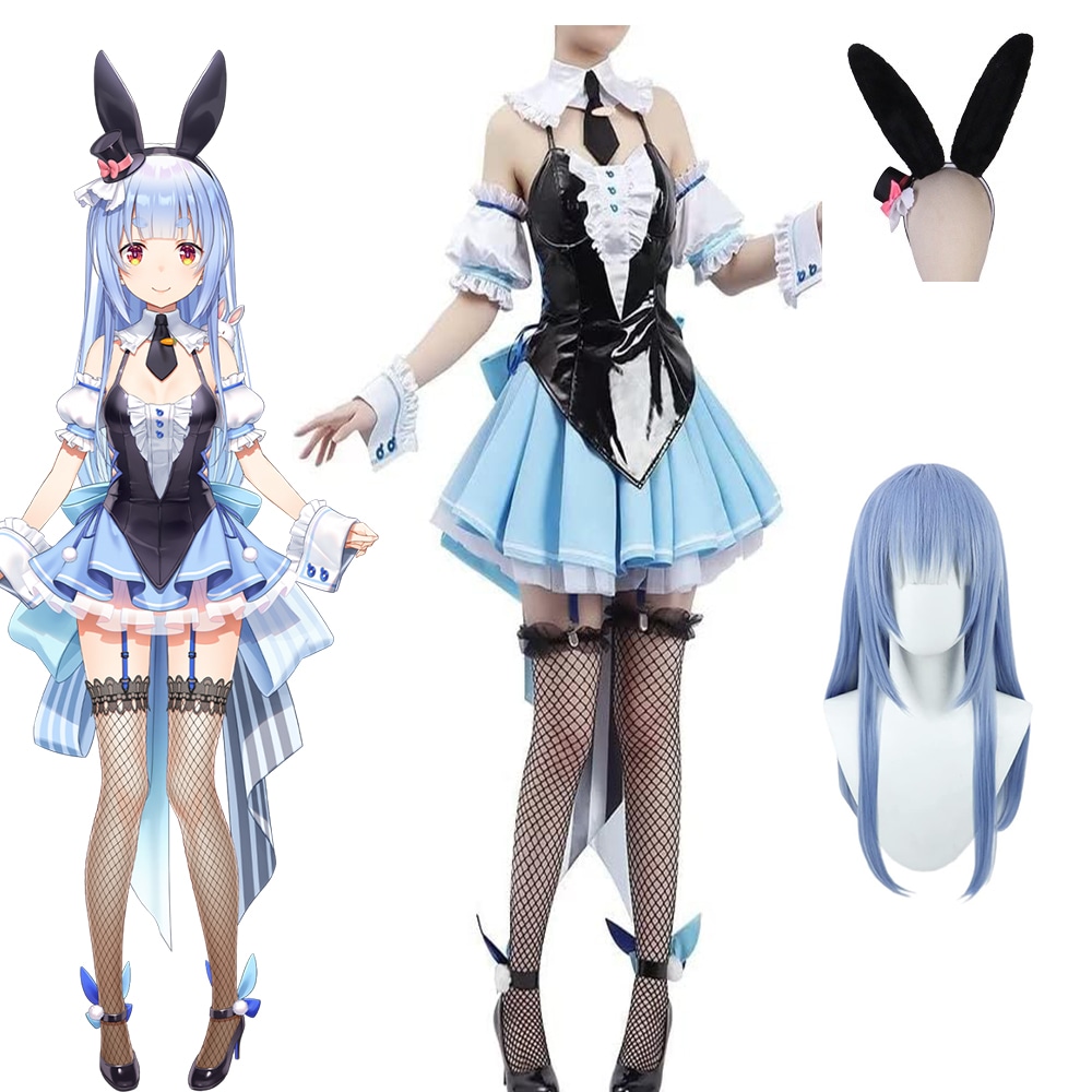 ホロライブ 兎田ぺこら コスプレ 衣装＋靴下＋髪飾り フリフリバニードレス うさだぺこら コスプレ衣装 VTuber 衣装 忘年会 クリスマス ハロウィン 仮装 10,205円