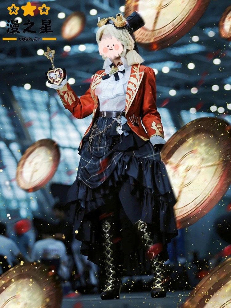 Identity Vアイデンティティ VFifth Identity Four 週間限定メカニックハートロックレディースレッドレディスーツ