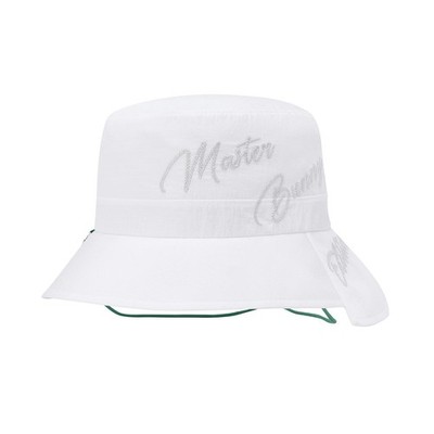 MASTER BUNNY EDITION レディース ウーブン刺繍ロゴ アンバランスバケットハット