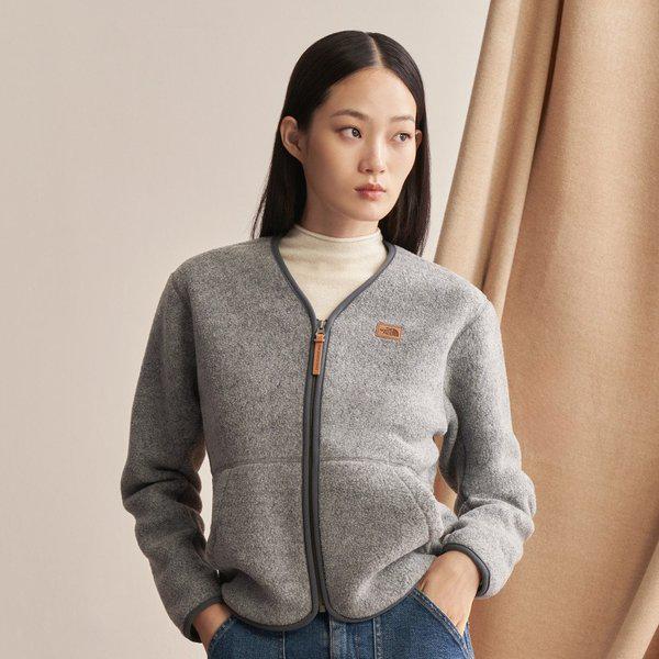 [公式] NJ4FR59B ベルモ ウールフリースジャケット ライトグレー