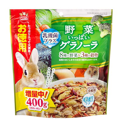 他サイト： 野菜いっぱいグラノーラ　お徳用　３６０ｇ　小動物　おやつ　食物繊維　乳酸菌　ＣＲＣ50―20―21―15―22の商品画像