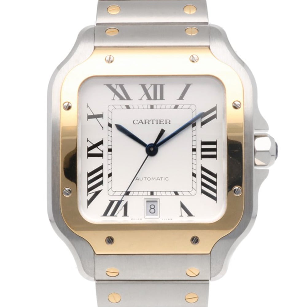 カルティエ サントス 腕時計 ステンレススチール 4072911531DY 自動巻き 1年保証 CARTIER 中古 美品