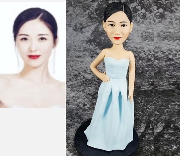 【オーダーメイド】3D肖像画 似顔絵 人形 フィギュア 彼氏 彼女 誕生日 ケーキトッパー 記念日 カップル 友達 プレゼント