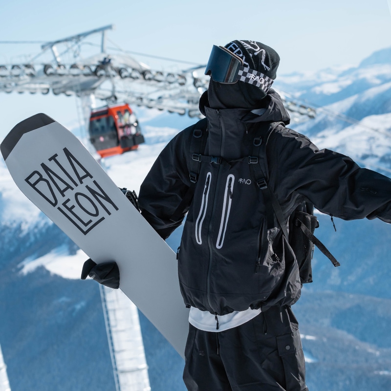 ウィンタースポーツ 2025 2026 黒 スノーボードウェア 3L トップス メンズ レディース スキーウェア スノボウェア コート スキー