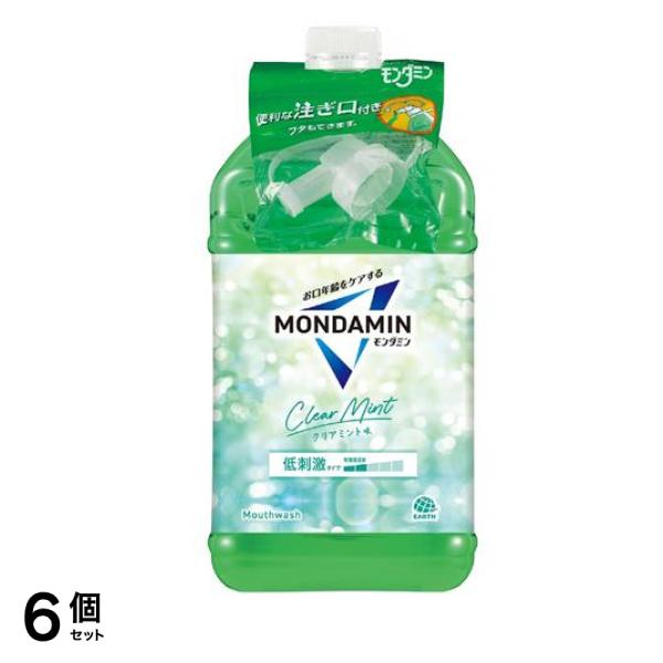 モンダミン クリアミント 低刺激 マウスウォッシュ 業務用 ノズル付き 3000mL 6個セット