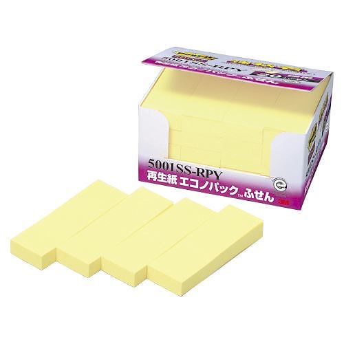 （まとめ買い）ポストイットエコノパック 強粘着ふせん 5001SS-RPY 00020014 [x3]
