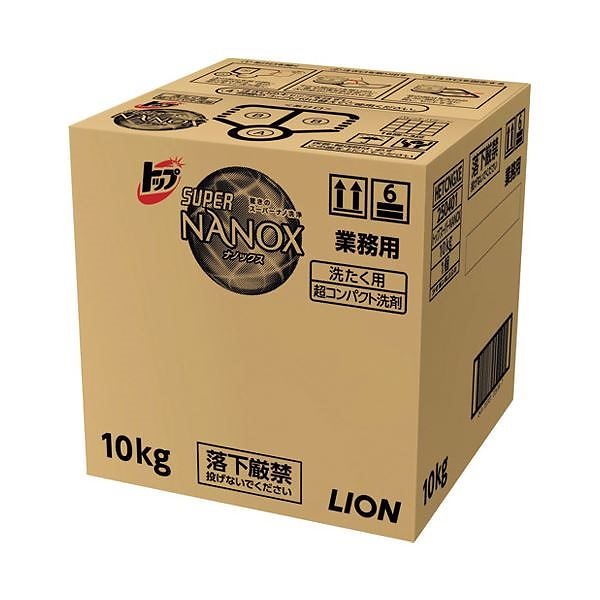 高品質 （まとめ） ライオン トップSUPER NANOX 業務用 10kg[x3セット