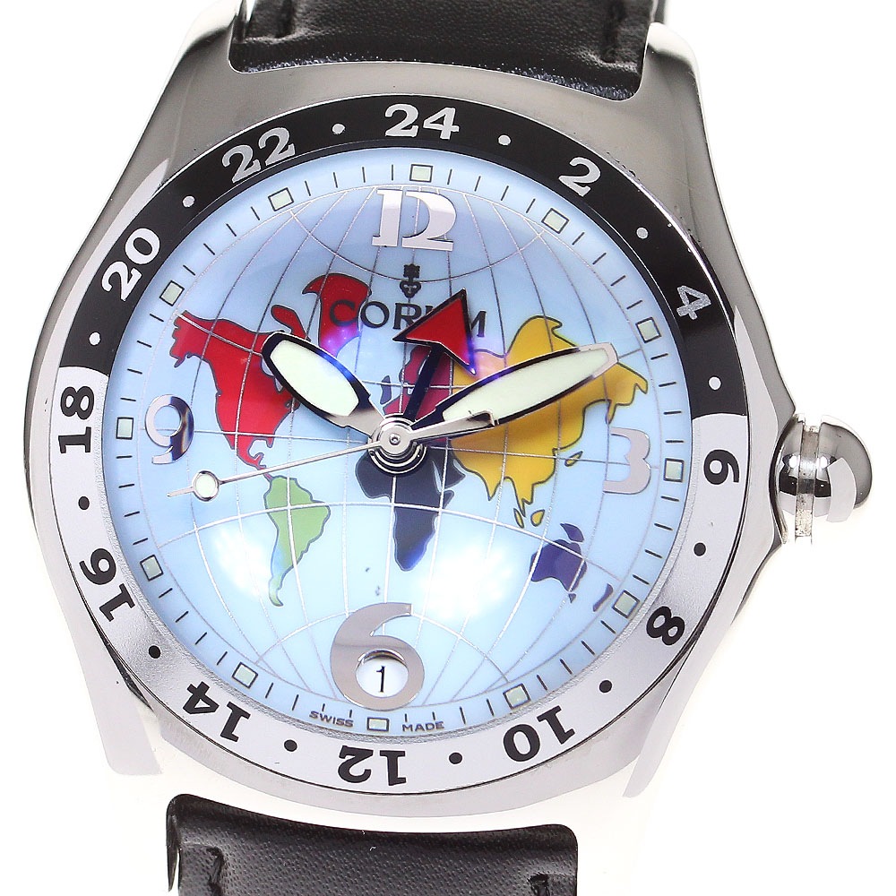 訳あり コルム CORUM 383.150.20 バブル GMT 自動巻き メンズ 箱・保証書付き_822147【中古】