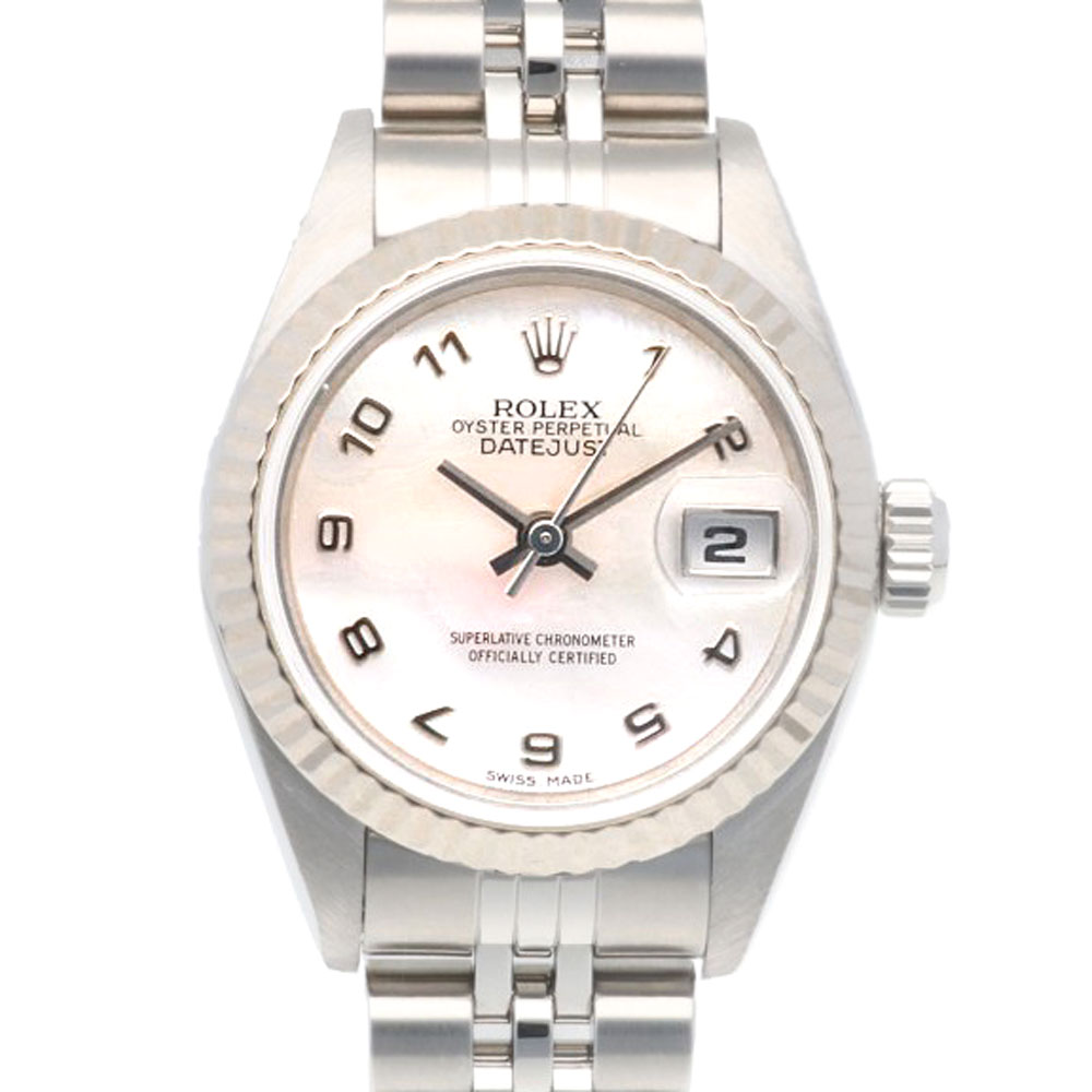 ロレックス デイトジャスト オイスターパーペチュアル 腕時計 ステンレススチール 79174NA 自動巻き 1年保証 ROLEX 中古