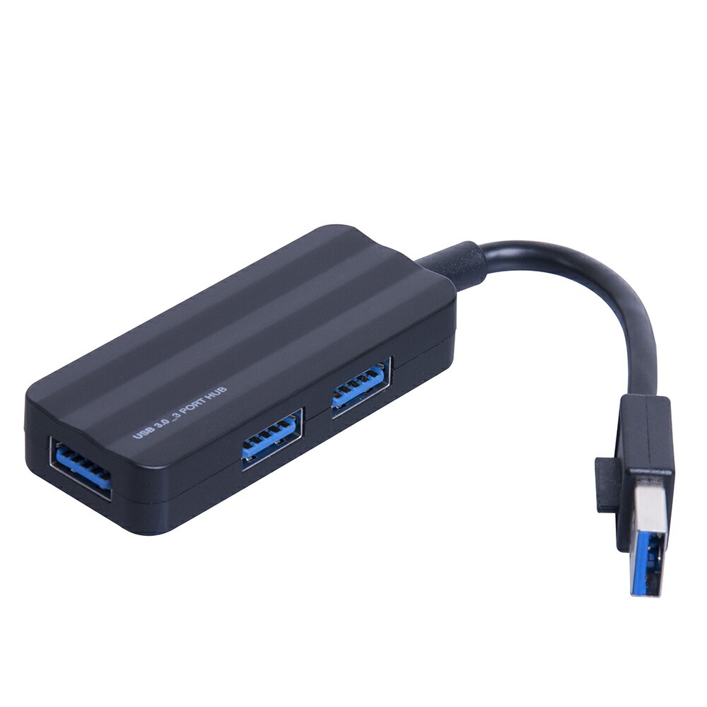 （まとめ買い）3ポートUSB3.0 ハブブラック UH-3083BK [x3]