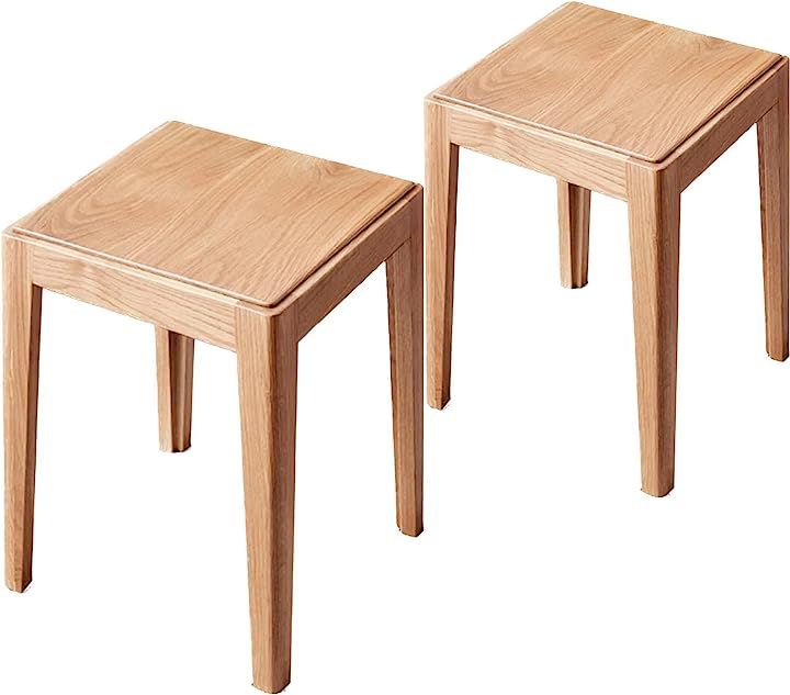 スツール 木製 2脚セット 椅子 2足 チェア ウッドスツール ダイニングチェア リビングチェア( ナチュラル(2脚セット))