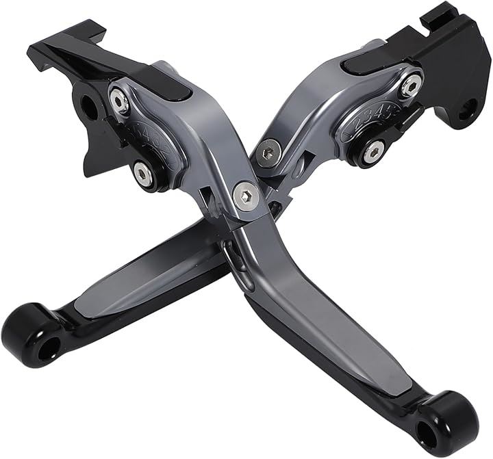 ブレーキ クラッチ レバー セット GSX250R V-Strom250 GSR250 GSXR ガンメタx黒 (ガンメタx黒)