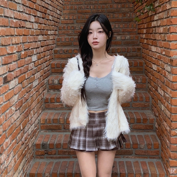 [全職員絶賛アイテム！] 感度の高いビビ パーカー ファー ニット カーディガン - cd