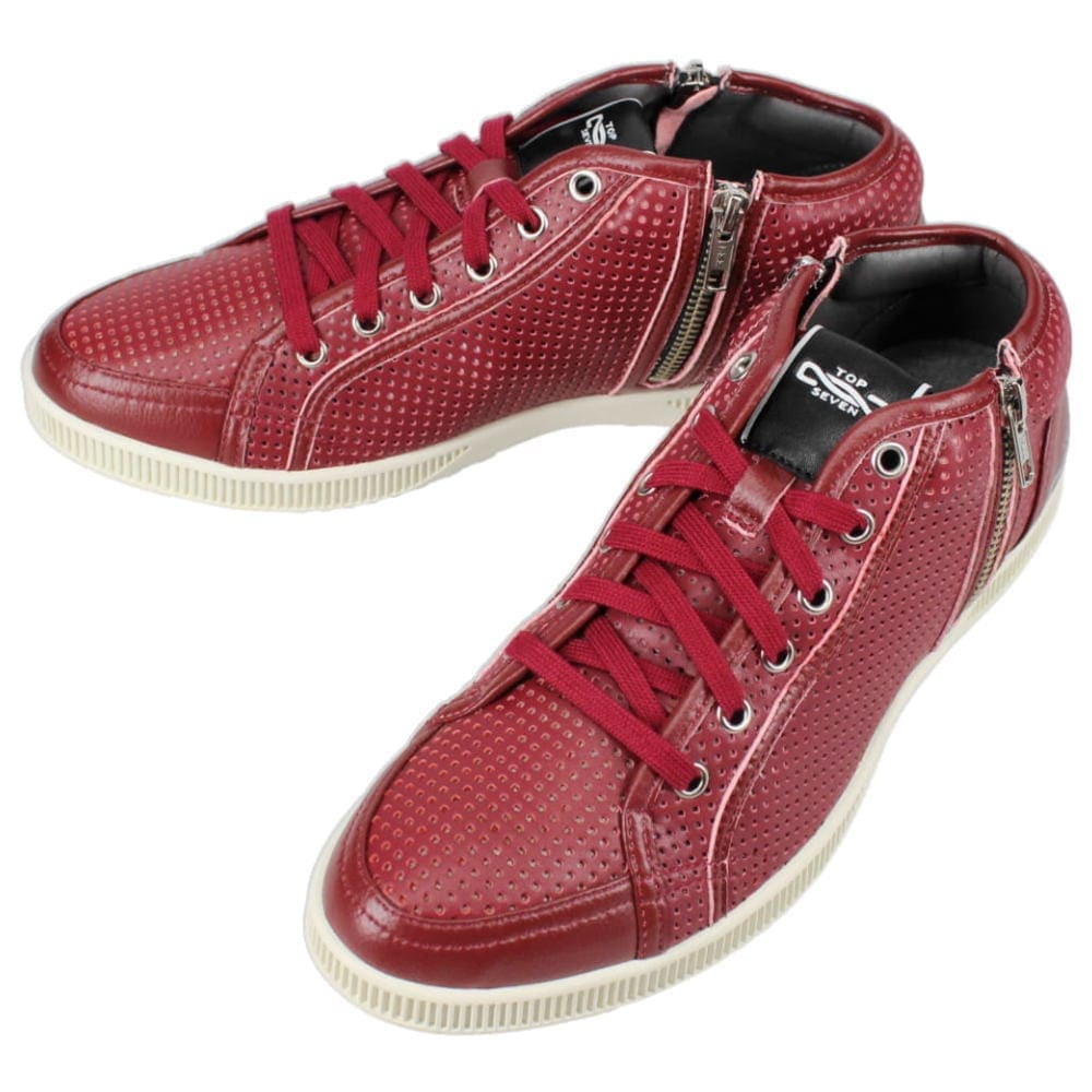 正規品 スニーカー　T7-At2103 バーガンディー