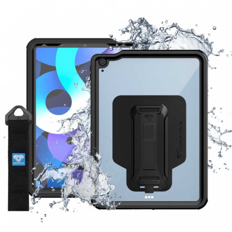 FOX　ARMOR-X - IP68 Waterproof Case with Hand Strap for iPad Air ( 4th )ARMOR-X BLACK　MXS-A14S
