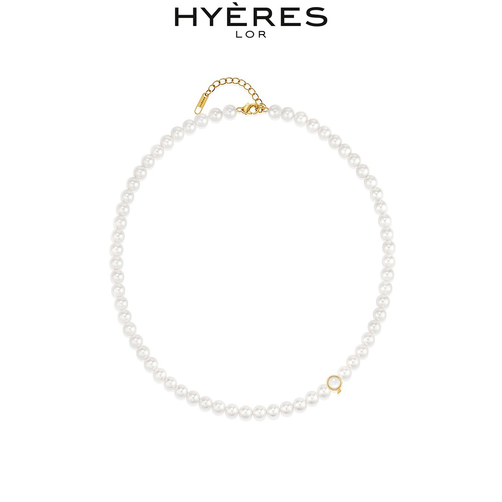[HYERES LOR] H edition Silver (Y) Penidor Pearl Necklace