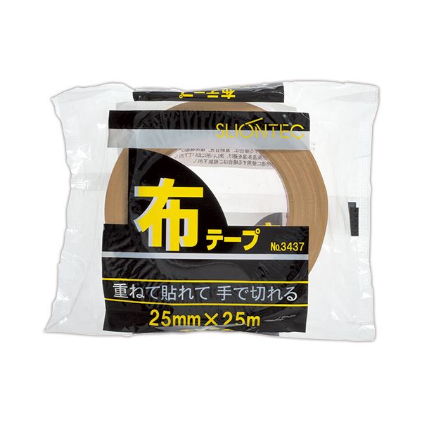 スリオンテック 布テープ No.343720 25mm25m No.343720-25X25DB 1セット（60巻）