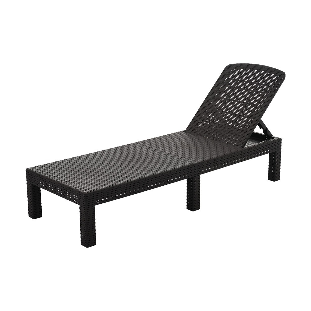 【国内出荷】ガーデンチェア デッキチェア サンベッド ガーデンベッド チェア リクライニング 折り畳み プール ホテル ガーデンチェア 屋外 ４段階調節 ベランダ ラタン調 コンパクト 家具 樹脂 ホ 11,401円