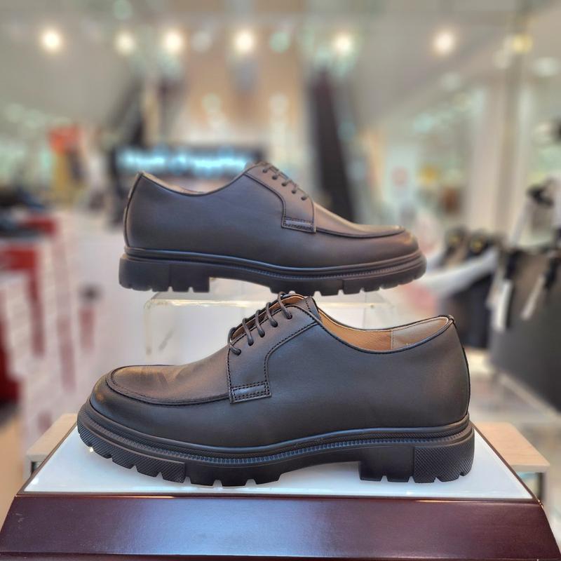 男性の足が楽な軽量コンフォートクラシックなマットダービーシューズ3M26509-H_CA