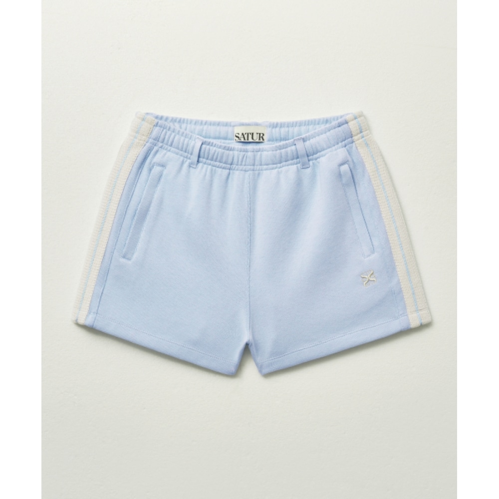SATUR (W) ロートンオールデイトラックショーツスカイブルー